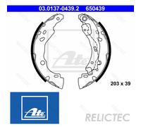 Rear Brake Shoe Set for Citroen Lancia Peugeot:YPSILON,C3 I 1,C2,1007 4241L7