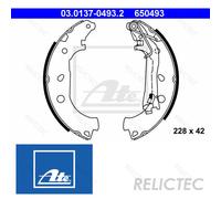 ATE 03.0137-0493.2 Brake Shoe Set