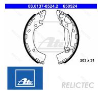 Rear Brake Shoe Set for Hyundai:i10,i20 58305-0XA10 58350-0PA00
