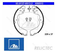 ATE 03.0137-0513.2 Brake Shoe Set