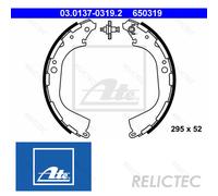 Brake shoes 03.0137-0319.2 ATE for NISSAN PICK UP TERRANO II NAVARA
