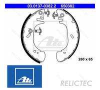 Brake shoes 03.0137-0382.2 ATE for RENAULT OPEL