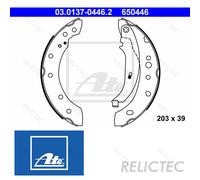 ATE 03.0137-0446.2 Brake Shoe Set