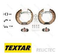 TEXTAR 84048002 Brake Set, drum brakes
