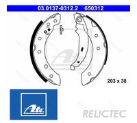 Rear Brake Shoe Set for Renault Peugeot Citroen Dacia:306,Clio II 2,XSARA,ZX