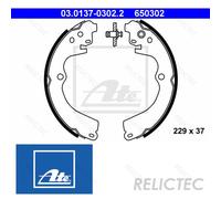 ATE 03.0137-0302.2 Brake Shoe Set