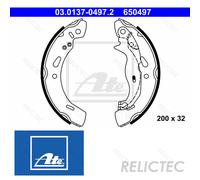 Rear Brake Shoe Set Ford:FIESTA VI 6,KA 1695033 1737303 1894327 8V51-2200-AB