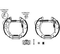 HELLA 8DB 355 004-431 Brake Set, drum brakes