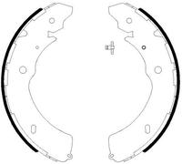 HELLA 8DB 355 038-031 Brake Shoe Set