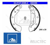 Rear Brake Shoe Set Opel Vauxhall:CORSA C,Mk II 2,CORSAVAN Mk II 2 9196291