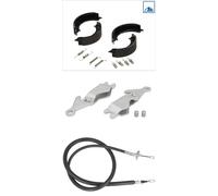 REAR BRAKE SHOE SET PARKING SERVICE KIT WITH SPRING AND CABLE SLACK ADJUSTER