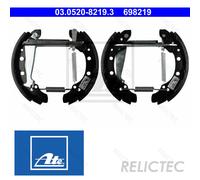 Brake shoes Pre-assembled 03.0520-8219.3 ATE for SEAT SKODA VW