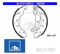 ATE 03.0137-0393.2 Brake Shoe Set