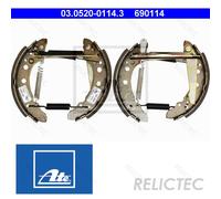 REAR BRAKE SHOE SET FITS: AUDI 4000 B2 SALOON 1.3/1.6/1.6 GLE/1.8/1.6 D/1.6 T