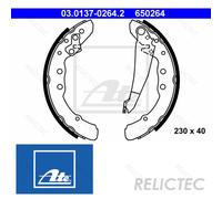 ATE 03.0137-0264.2 Brake Shoe Set