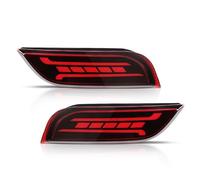 Rear Bumper Corner Reflector Compatible With Subaru For Impreza 2008-2024 For XV For Crosstrek 2013-2024 Car Bumper Reflector Lights Tail Light Dynamic Turn Signal(Grey,color1)