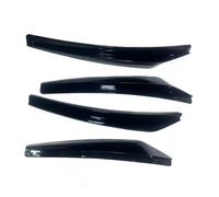 Rear Bumper Diffuser 4pcs Carbon Fiber Pattern Car Wheel Fender Universal Mud Flap Splash Guard Decorative Accessories(Carbon Fiber Look)