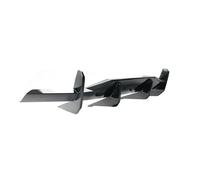 Rear Bumper Diffuser Compatible For 2020-2023 Chevrolet/Chevy Corvette C8 Z51 STG Shark Fin Style Lip Splitter Spoiler Carbon Look(Carbon Fiber Look)