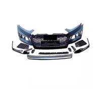 Rear Bumper Diffuser For A5 S5 2017-2019 Car Front Rear Bumper Grille Side Skirt Tail Throat Lip Net Kit Accessories(Without probe)