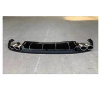 Rear Bumper Diffuser For A5 S5 2017-2019 Car Front Rear Bumper Grille Side Skirt Tail Throat Lip Net Kit Accessories(Rear Black)