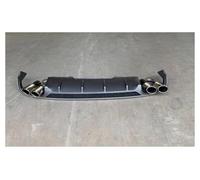 Rear Bumper Diffuser For A5 S5 2017-2019 Car Front Rear Bumper Grille Side Skirt Tail Throat Lip Net Kit Accessories(Rear Carbon fiber)