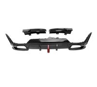 Rear Bumper Diffuser For BMW For 3 Series G20 320i 325i 330i M340i Sport 2023+ Car Rear Bumper LED Tail Diffuser Lip Spoiler(Carbon Paint)