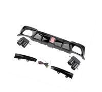 Rear Bumper Diffuser For BMW For 3-Series G20 G28 Sport 330i M340i 2019-2022 Rear Diffuser With LED Light(With Exhaust Tips A)