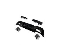 Rear Bumper Diffuser For BMW For 3-Series G20 G28 Sport 330i M340i 2019-2022 Rear Diffuser With LED Light(With Exhaust Tips B)