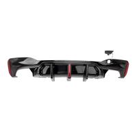 Rear Bumper Diffuser For BMW For 5 Series For G30 G31 G38 520i 530i 540i 2017-2023 Rear Bumper LED Diffuser(C Glossy Black)