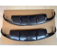 Rear Bumper Diffuser For Jaguar XF Sport Rear Bumper Diffuser Lip Real Carbon Fiber Boot Spoiler Splitter Body Kit 2009 2010 2011 2012 2013 2014 2015(FRP Gloosy Black)