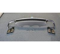 Rear Bumper Diffuser Lip For A6 C7 2012-2015 Base Model S6 Exhaust Muffler Pipe Tips Car Boot Spoiler Plate Splitter Car Rear Wing Spoiler