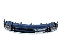 Rear Bumper Diffuser Lip Spoiler For A6 S-line S6 Hatchback Avant Touring 2015 2016 2017 2018 Not For RS6 Bumper Guard Car Rear Spoilers(1)
