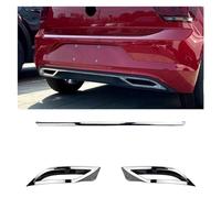 Rear Bumper Diffuser Lip Spoiler For VW For Polo MK6 For Polo Plus 2018-2023 Air Outlet Exhaust Strip Cover Trim Rear Spoilers