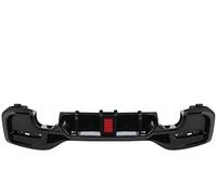 Rear Bumper Diffuser Spoiler For BMW F21 For M135i For M140i F20 E92 E93 335I Sport 2015-2019 Rear Bumper Lip Spoiler Diffuser With LED(2 open 1 out B)