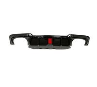 Rear Bumper Diffuser Spoiler Rear Bumper Diffuser Lip With LED Lamp Boot Spoiler For BMW For 5 Series F10 F11 F18 Sport 2010 2011 2012 2013 2014 2015 2016(Glossy Black)