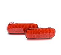 Rear Bumper Fog Light Compatible With Fiat For Scudo 2007 2008 2009 2010 Car Rear Bumper Reflective Marker Lamp Light Reflector 6340E6 6340E7 9659830680(Red)