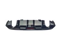 Rear Bumper Guard Rear Lip Spoiler Diffuser Bumper Lip For Civic 10th For Gen 2016 2017 2018 Tail Exhaust Pipe Tuning Body Kit Carbon Fiber Look(Highlight black a)
