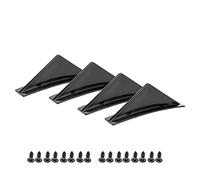 Rear Bumper Lip Glossy Fin Rear Bumper Diffuser Lip Spoiler Kit with Mounting Screws Diffuser Car Modifications Car Rear Diffuser Spoilers