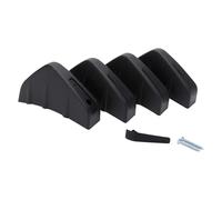 Rear Bumper Lip Splitter Diffuser For Hyundai For Veloster 2014-2021 4 X Rear Bumper Lip Diffuser Splitter Spoiler Shark Fins Car Auto Lip Anti-crash(Black)