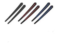 rear bumper protector 2PCS Anticollision Protectors Auto Accessories Universal Carbon Fiber Rubber Car Bumper Lip Strip Exterior Decoration Mouldings(Red black blue)
