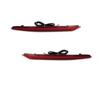 Rear Bumper Reflector Compatible With For Fusion 2019 2020 2021 2022 Car Brake Lights Sequential Turn Signal Light Rear Fog Light Bumper Reflectors(Red)