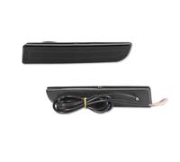 Rear Bumper Reflector Compatible With Mitsubishi For Lancer For Evolution X For Outlander Rear Bumper Tail Reflectors Light Brake Lamp Sequential Turn Signal(Smoked,color1)