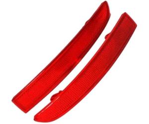 Rear Bumper Reflector Lamp, XEBRAD Rear Bumper Reflector, 1 Pair Rear Bumper Reflective Marker Lamp Light Reflector, for Volkswagen, for Golf, 5 Mk5 R32 2004-2009, Red