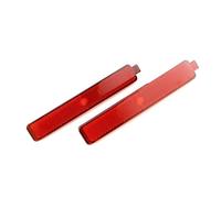 Rear Bumper Reflector Left Right Car Rear Bumper Reflector Lens Cover Compatible With Cadillac For CTS Base 2008-2009 For CTS V 2009-2010 Sedan 2011-2014(Red)