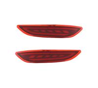 Rear Bumper Reflector Light For City 2014-2016 2Pcs LED Rear Bumper Lights Brake Tail Light Reflector Light Rear Lamp Brake Warning Lamp Car Brake Lamp(Red Cover)