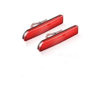Rear Bumper Reflector Light For Mitsubishi For Lancer For EVO 2008-2014 For Evolution X CZ4A For Outlander For Sport RVR ASX(2PC Red Lens)