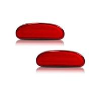 Rear Bumper Reflector Light For NISSAN For CUBE 2009-2014 Smoked/Red Lens Rear Bumper Side Marker Lights Fender Lamp Driving Light Parking Lights Rear Fog Lamp(Red Lens)