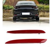 Rear Bumper Reflector Pair for Mazda 3 2008 2012 OEM Compatible Left & Right Side Reflex Lights 2 Pcs ABS Material Replacement Part