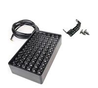 Rear Bumper Reflectors 72LEDs Car Brake Light Universal 12V F1 Style Led Signal Lights Rear Diffuser Spoiler Tail Light Fog Light Reflector(A-White LEDs)