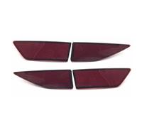 Rear bumper reflectors Compatible With For Touran L 2016 2017 2018 Reflective Strips Car Rear Bumper Reflector Red Lens Warning Strip Accessories